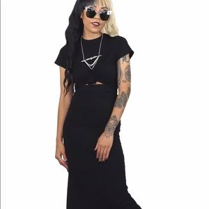 Foxblood Tie Me Up T-shirt Dress